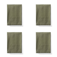 Load image into Gallery viewer, Sorrento Liveable Linen Napkins in Green / Set of 4