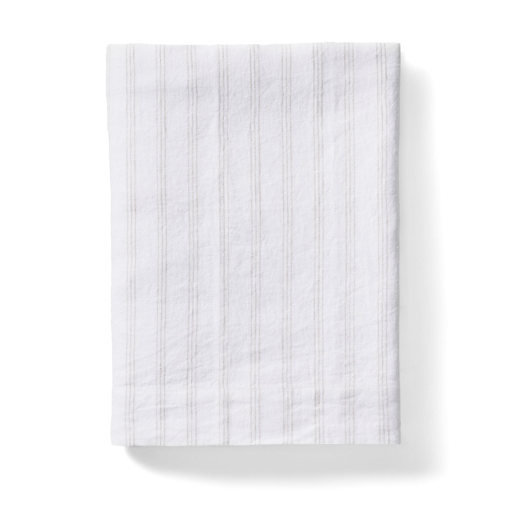Chloe Liveable Linen Tablecloth in White