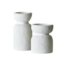 Load image into Gallery viewer, Emporium Medium White Sand Candle Holder
