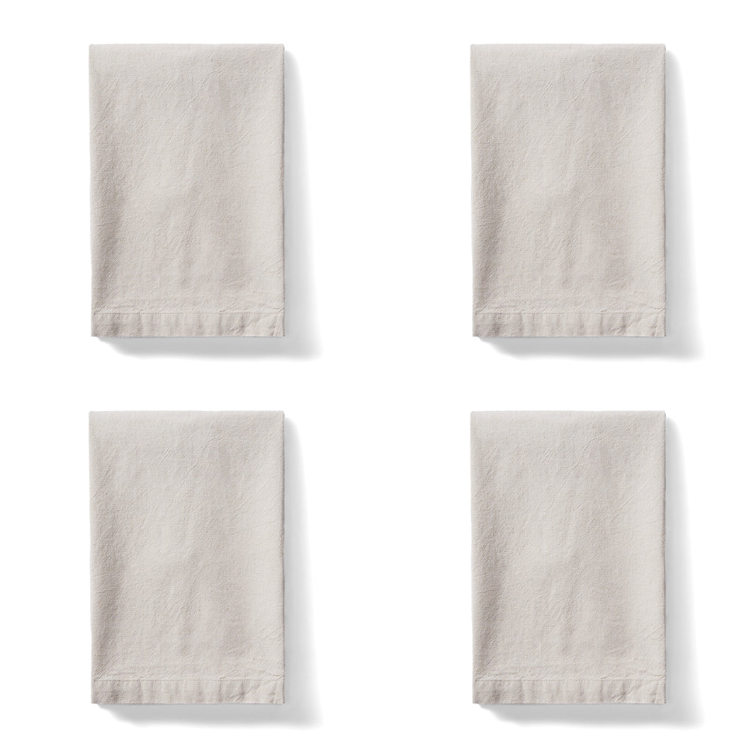 Sorrento Liveable Linen Napkins in Taupe / Set of 4