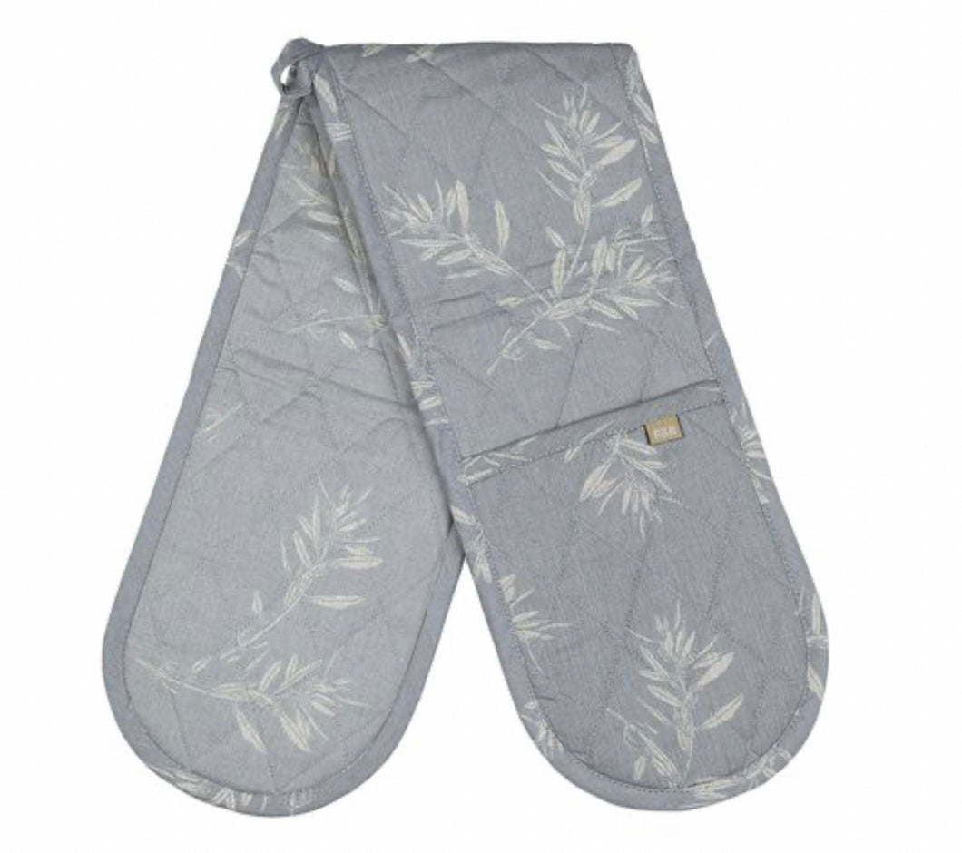 Olive Grove Double Oven Glove in Blue
