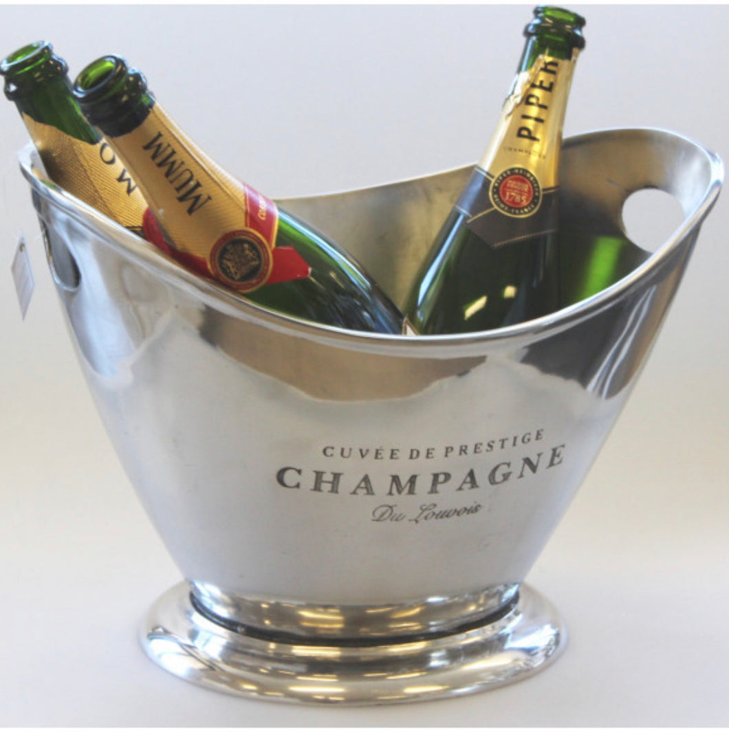 Champagne bucket in Silver